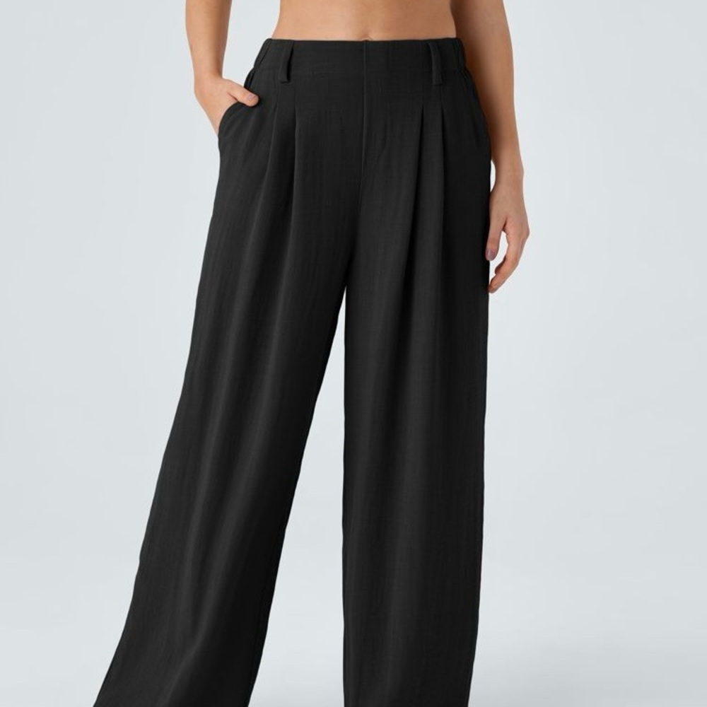HALARA Black Wide-Leg Women's Pants